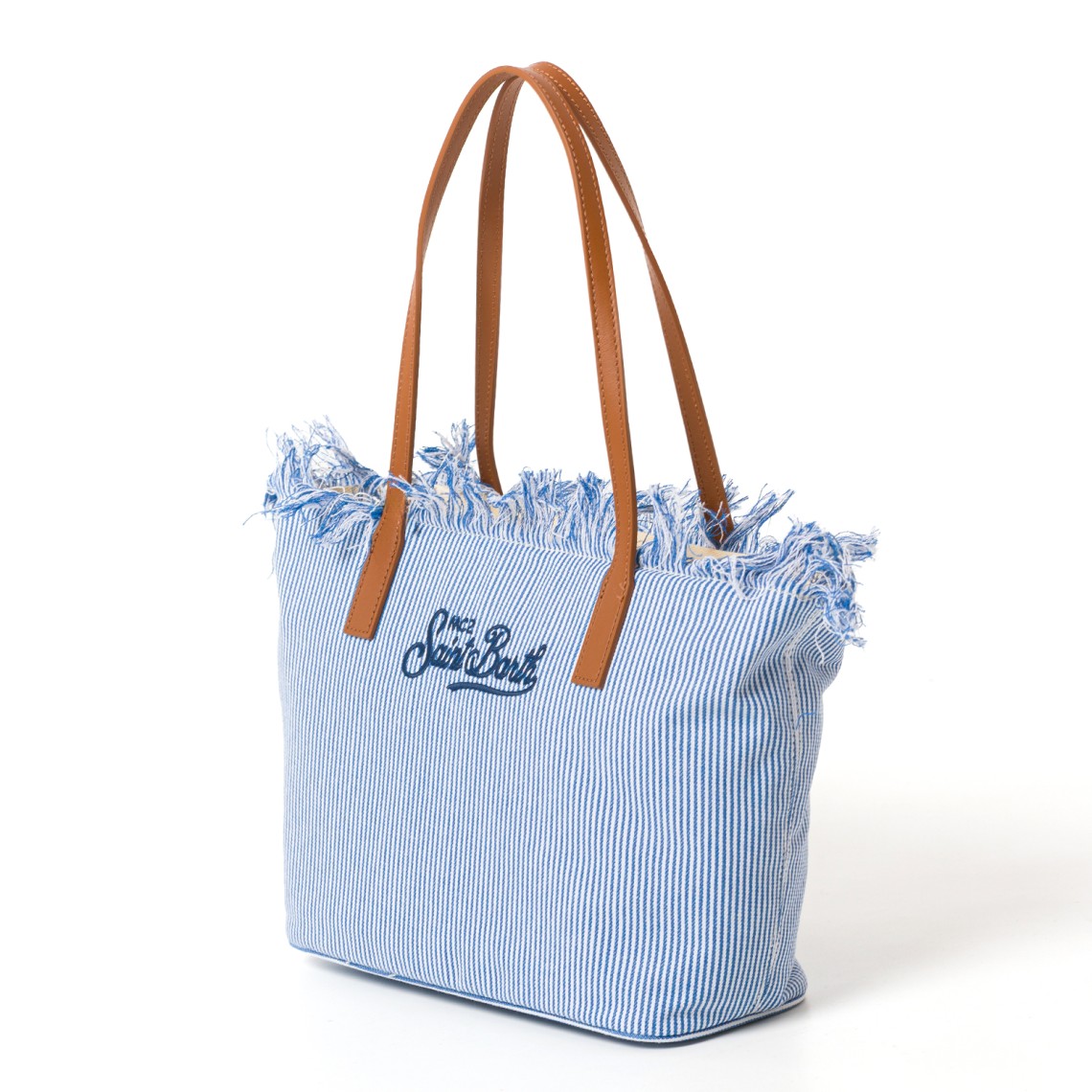 Borsa City Bag Mid con frange medium Mc2 Saint Barth