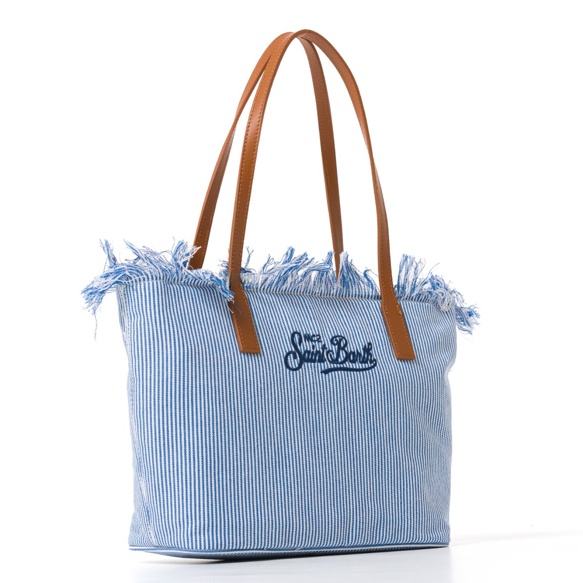 Borsa City Bag Mid con frange medium Mc2 Saint Barth