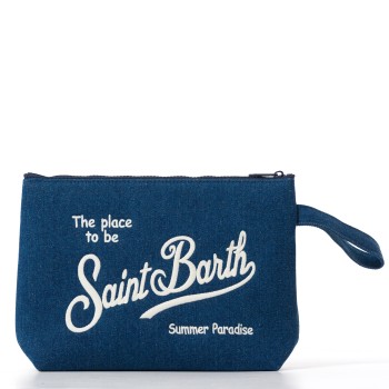 Pochette Aline in effetto denim Mc2 Saint Barth