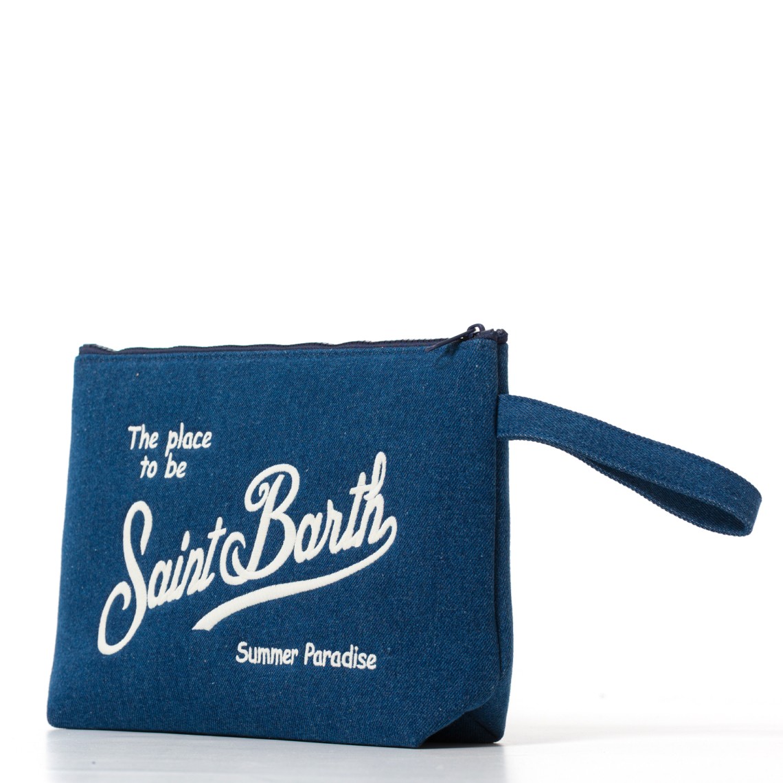 Pochette Aline in effetto denim Mc2 Saint Barth