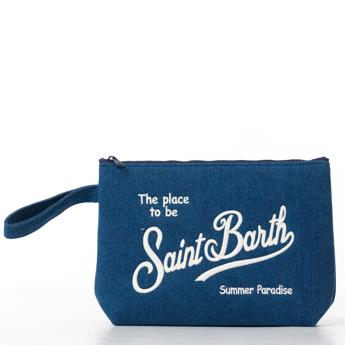 Pochette Aline in effetto denim Mc2 Saint Barth