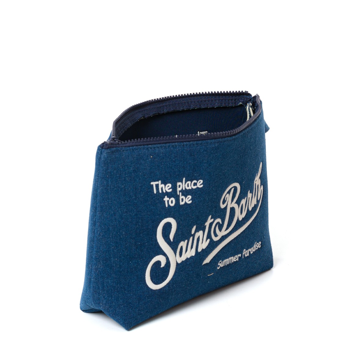 Pochette Aline in effetto denim Mc2 Saint Barth