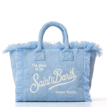 Borsa Colette in tessuto effetto spugna con conchiglie...