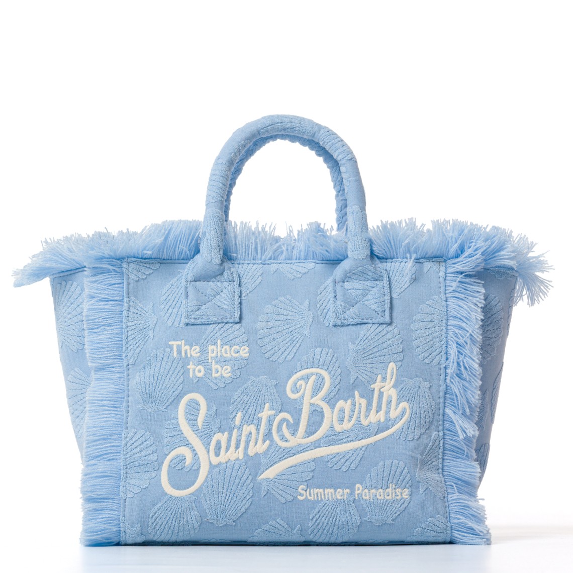 Borsa Colette in tessuto effetto spugna con conchiglie Mc2 Saint Barth