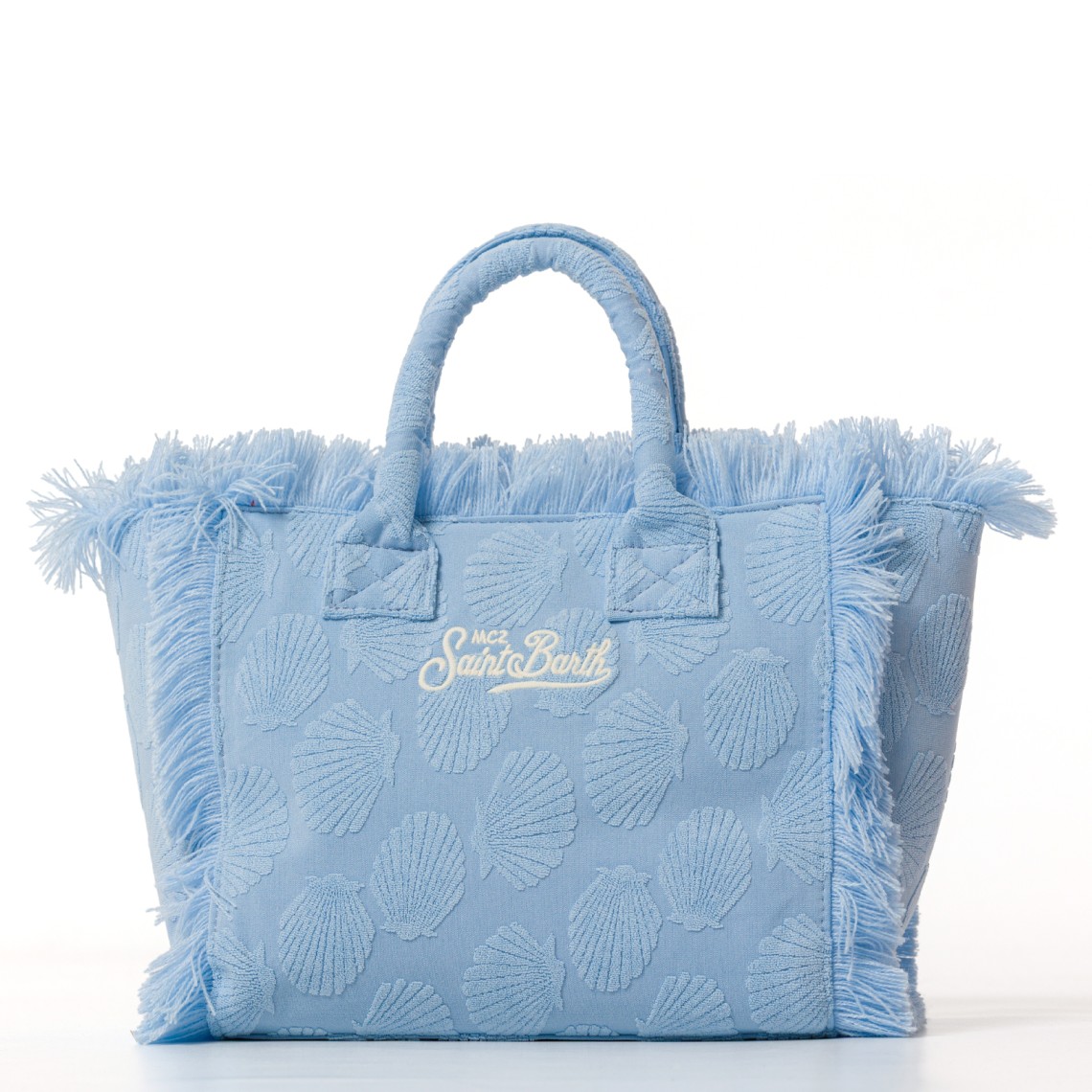 Borsa Colette in tessuto effetto spugna con conchiglie Mc2 Saint Barth
