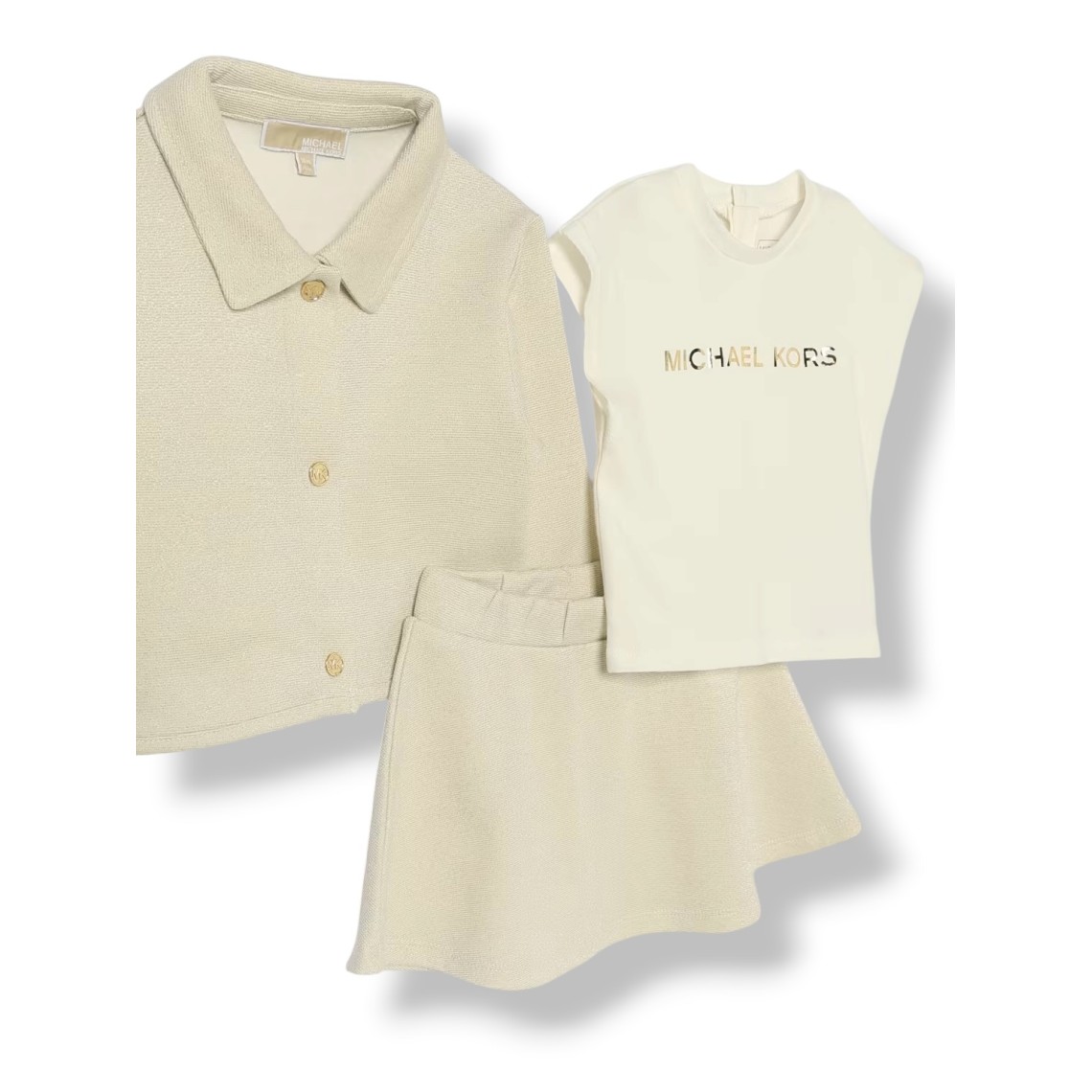Coordinato in misto cotone Michael Kors bambina