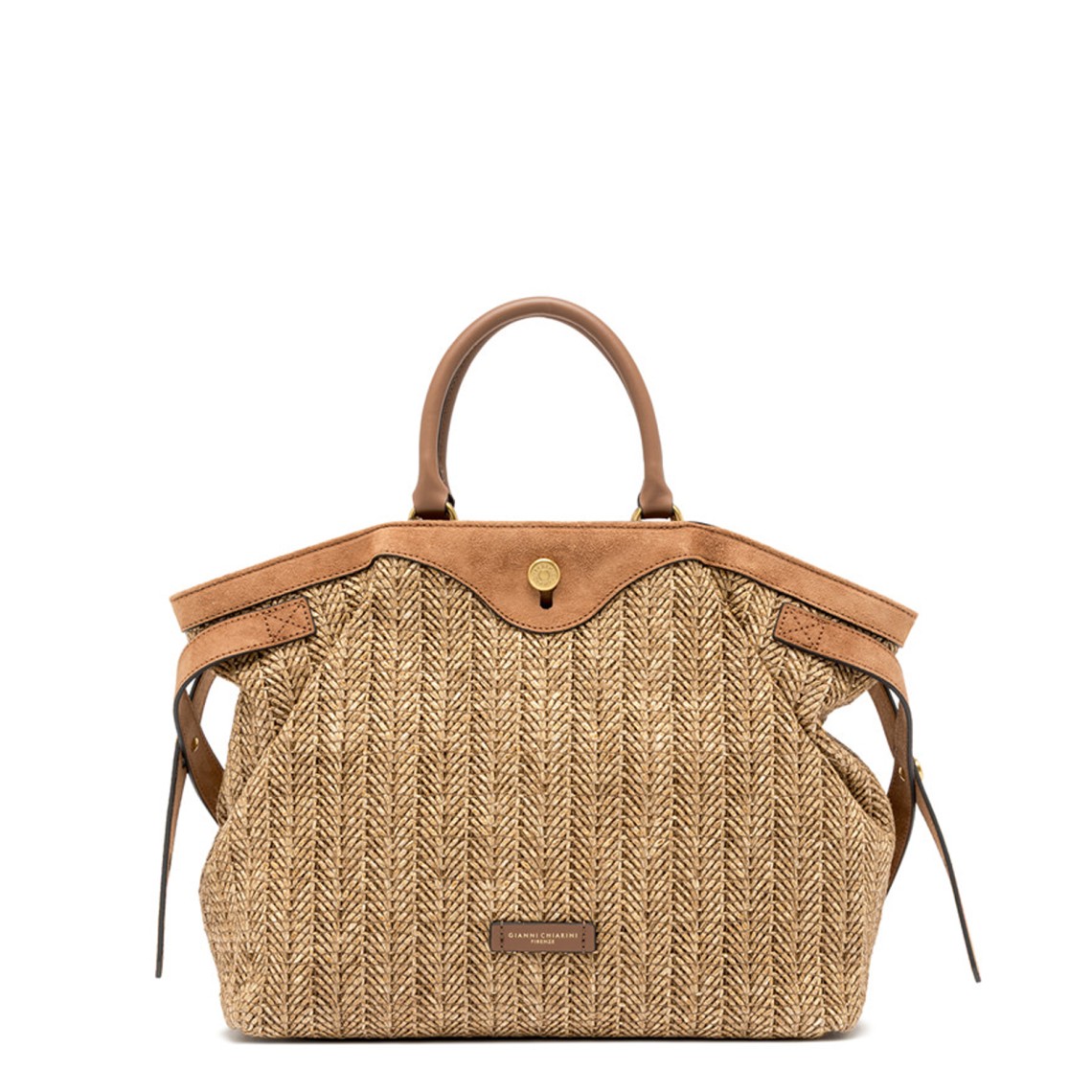 Borsa in paglia intrecciata Claudette Gianni Chiarini