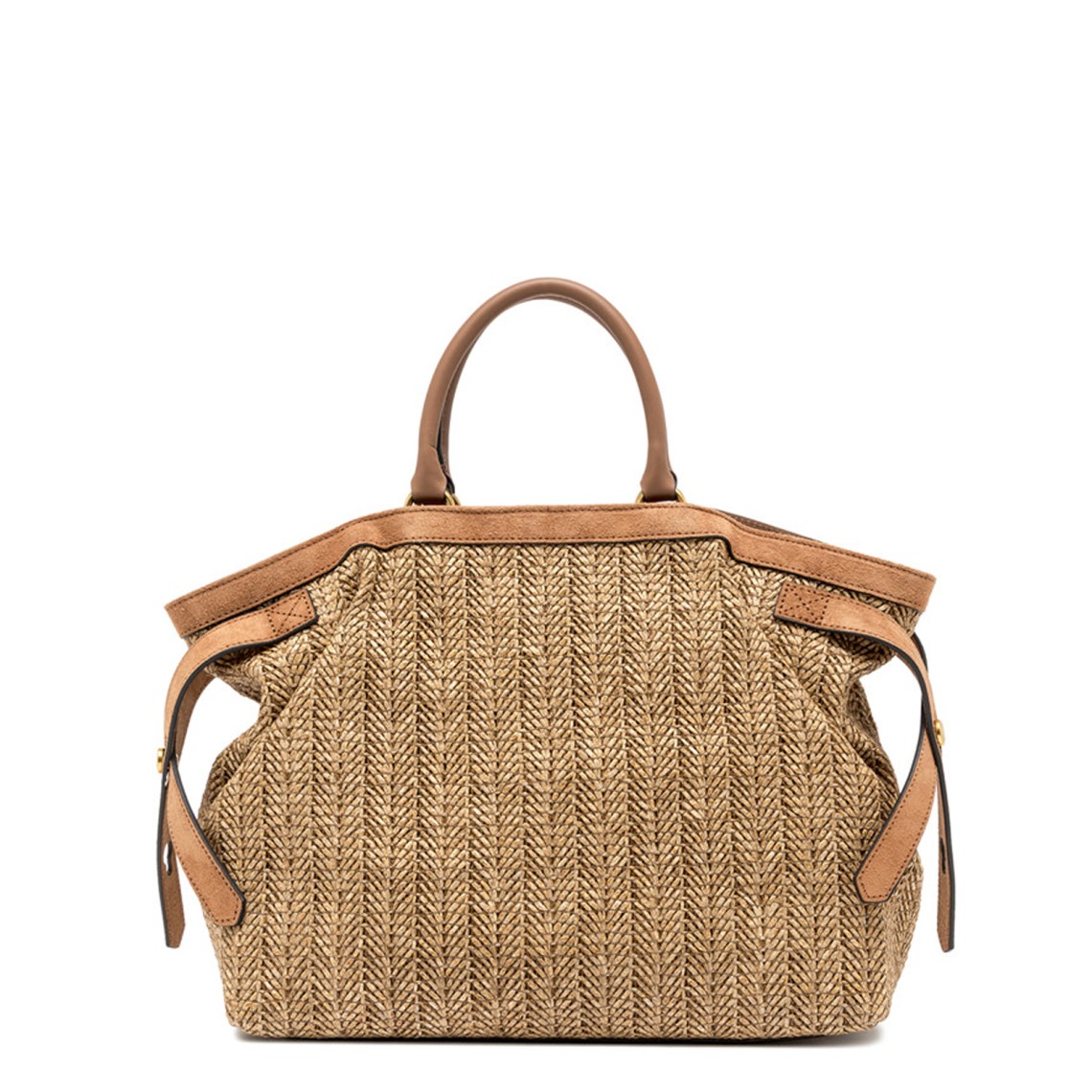 Borsa in paglia intrecciata Claudette Gianni Chiarini