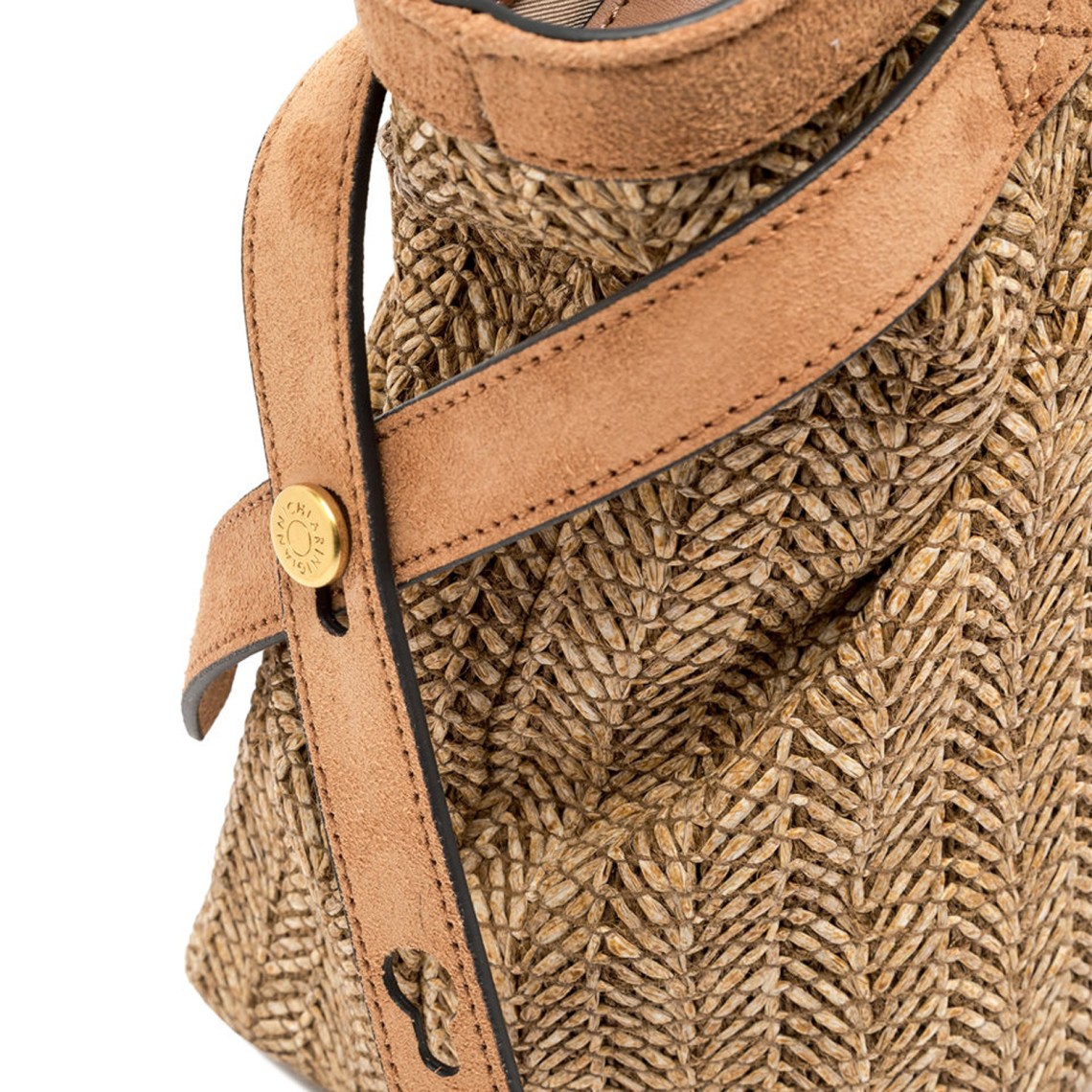 Borsa in paglia intrecciata Claudette Gianni Chiarini