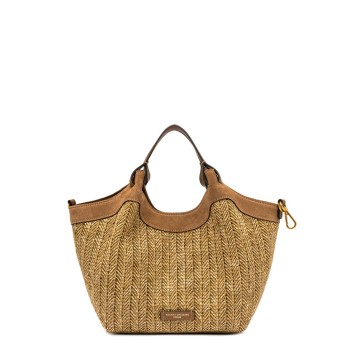 Borsa in paglia intrecciata Dua Gianni Chiarini