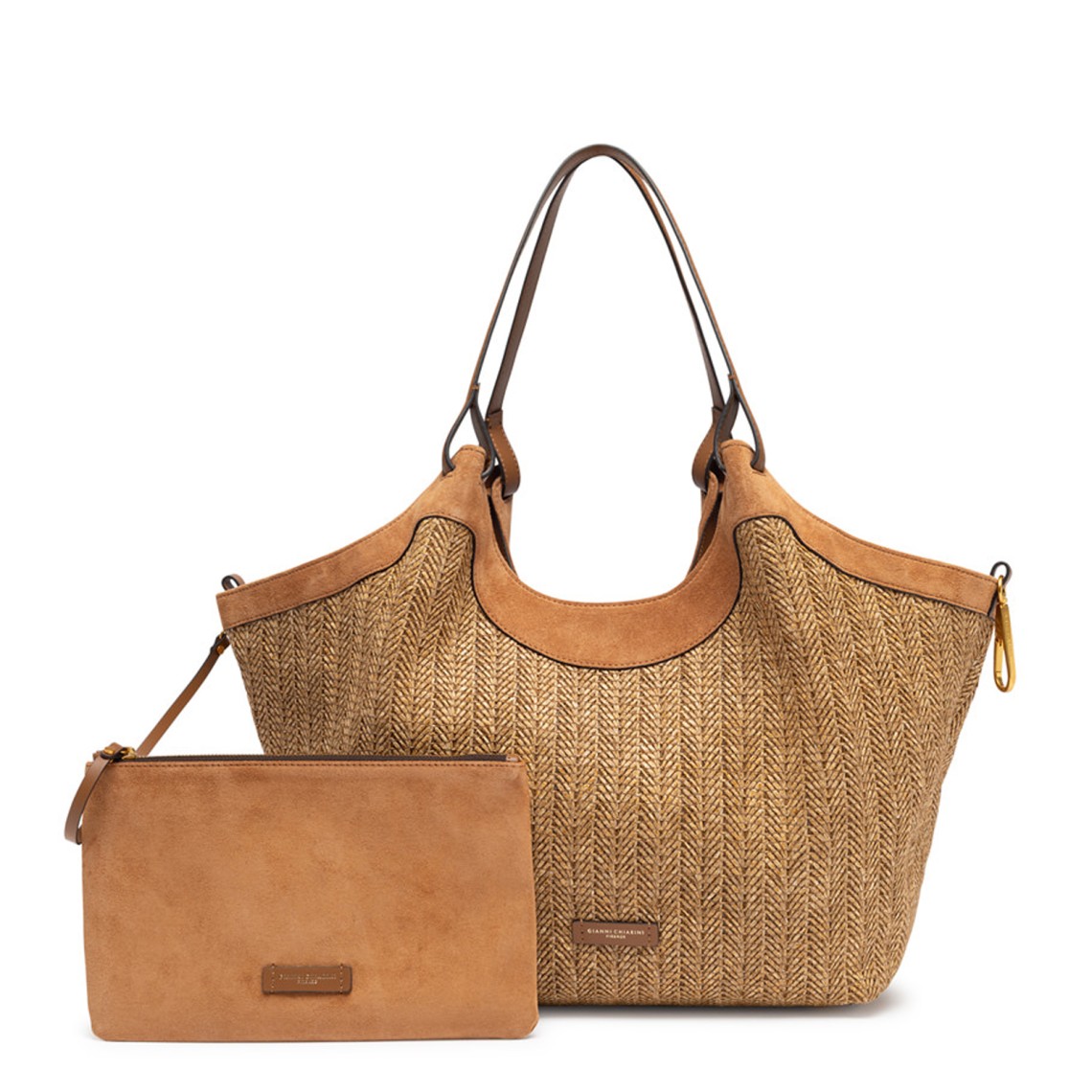 Borsa in paglia intrecciata Dua Gianni Chiarini