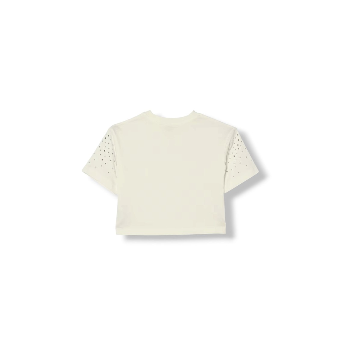 T-shirt in cotone con strass Michael Kors bambina