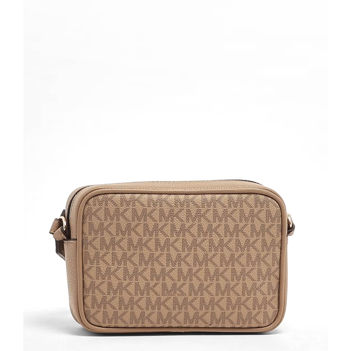 Borsa Jet Set Michael Kors in cotone spalmato a grana con monogram MK stampato