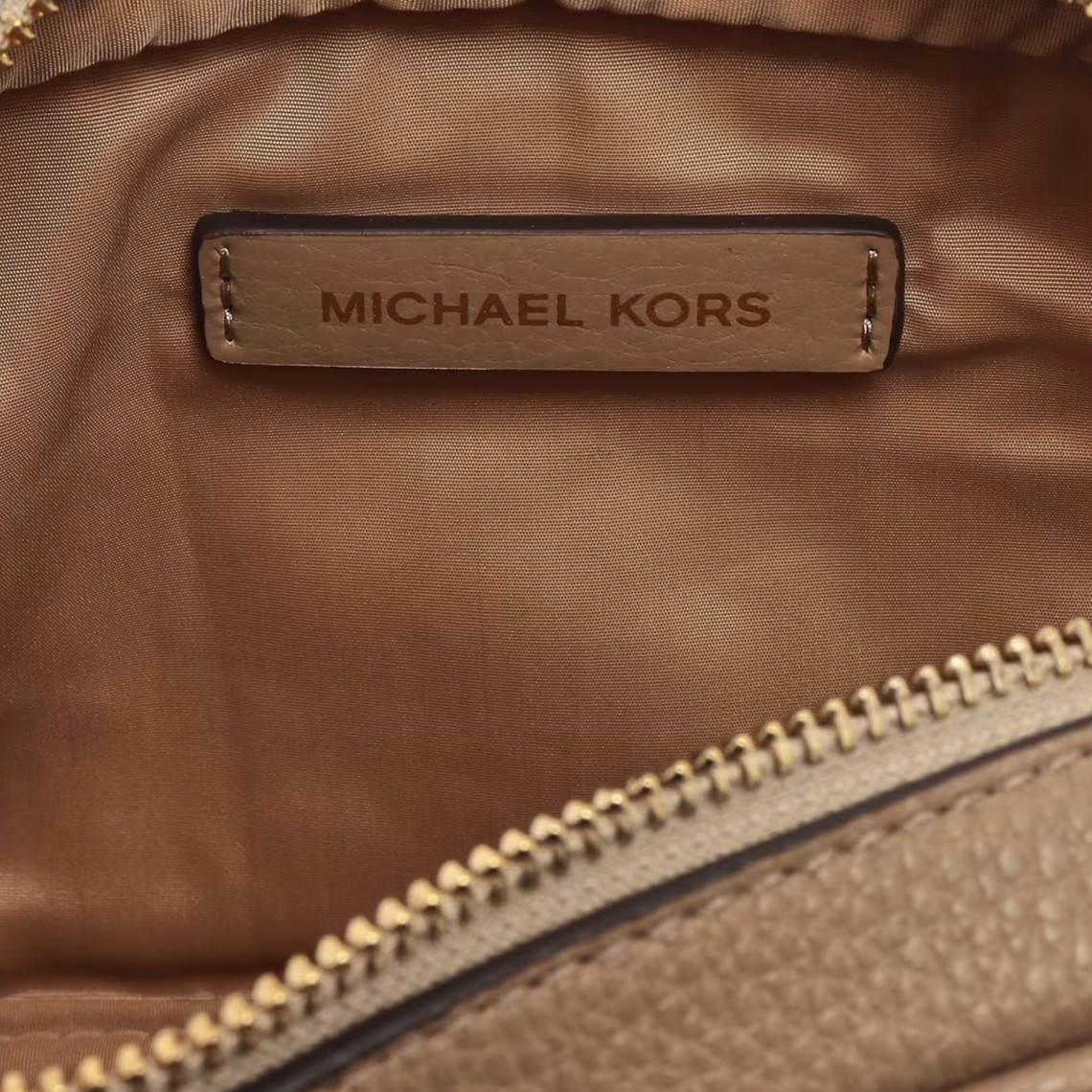Borsa Jet Set Michael Kors in cotone spalmato a grana con monogram MK stampato