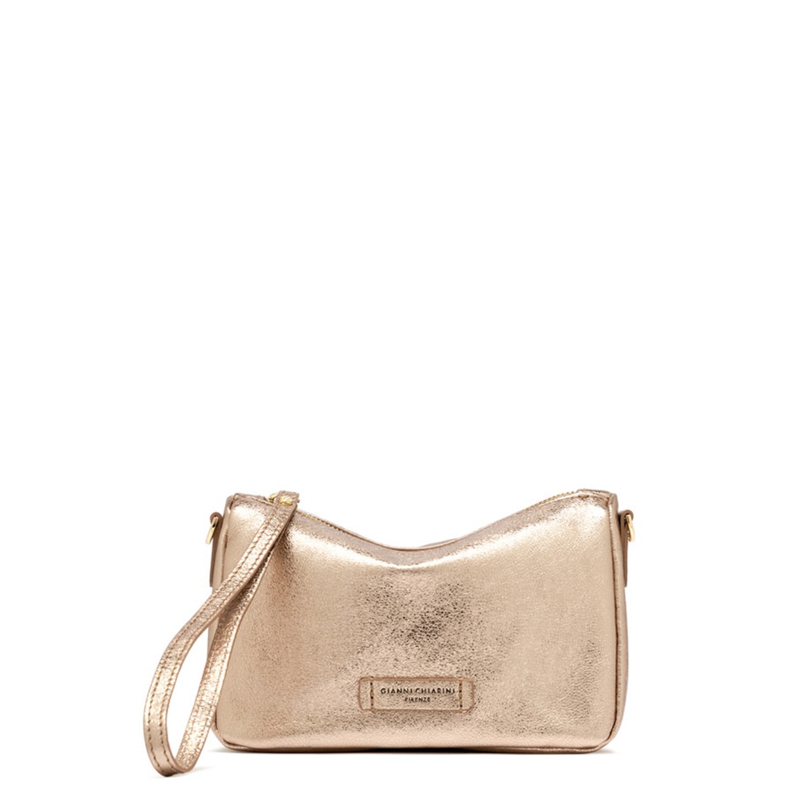 Borsa in suede laminato Nora Pouch Gianni Chiarini