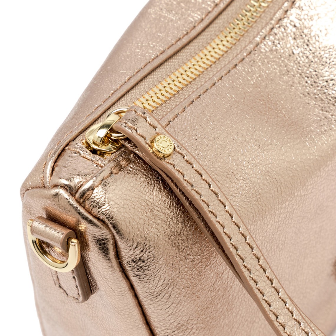 Borsa in suede laminato Nora Pouch Gianni Chiarini