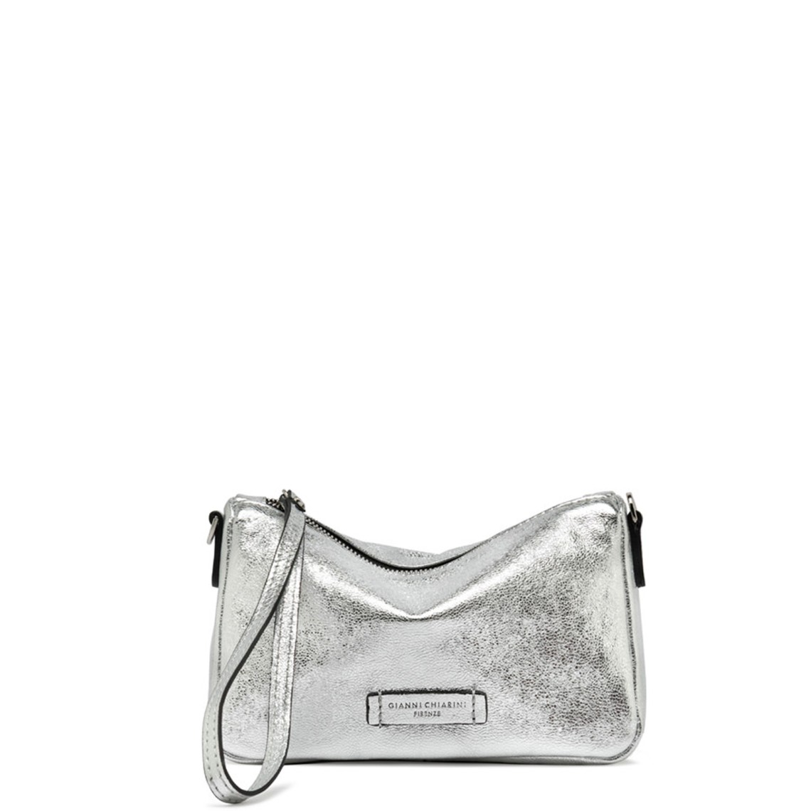 Borsa in suede laminato Nora Pouch Gianni Chiarini