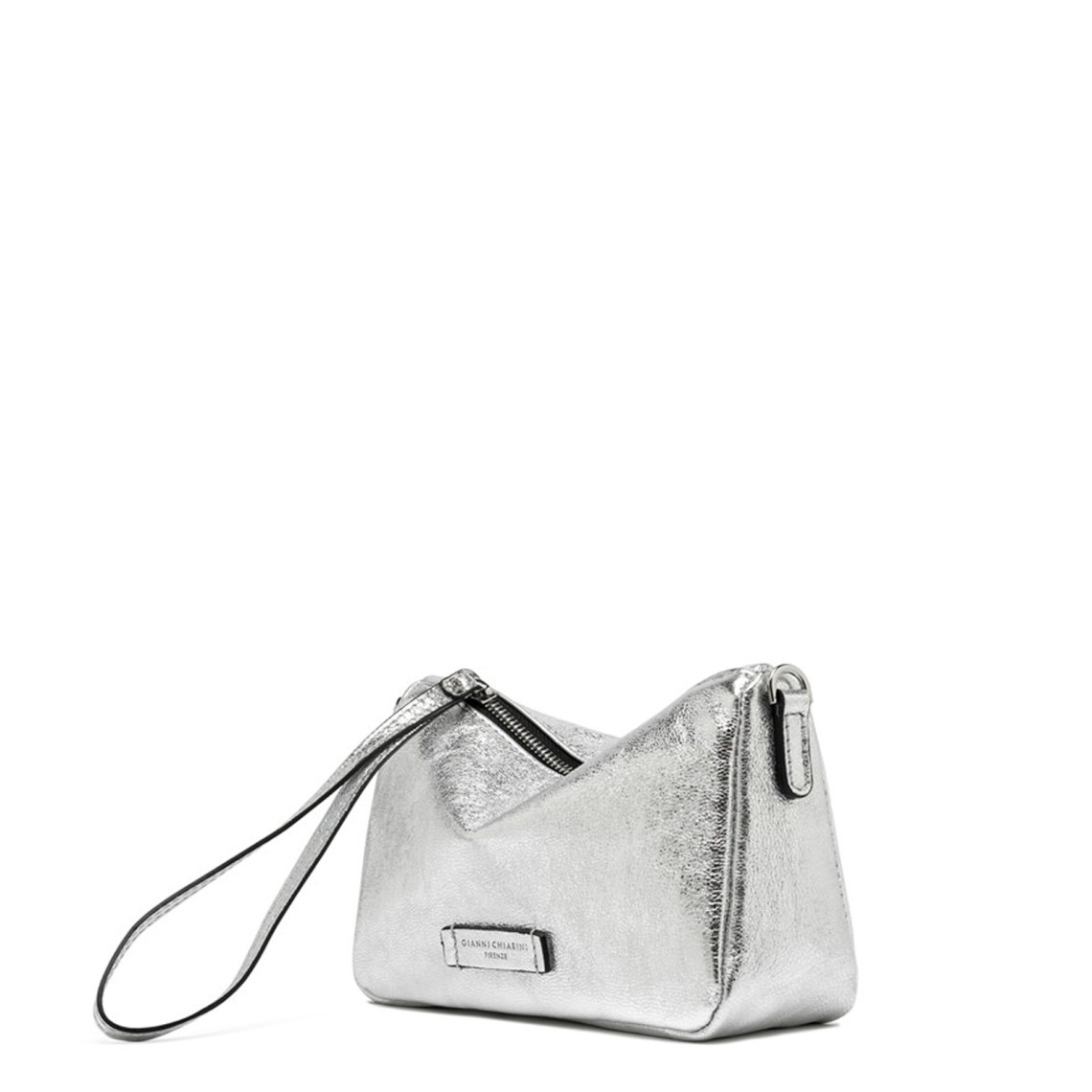 Borsa in suede laminato Nora Pouch Gianni Chiarini