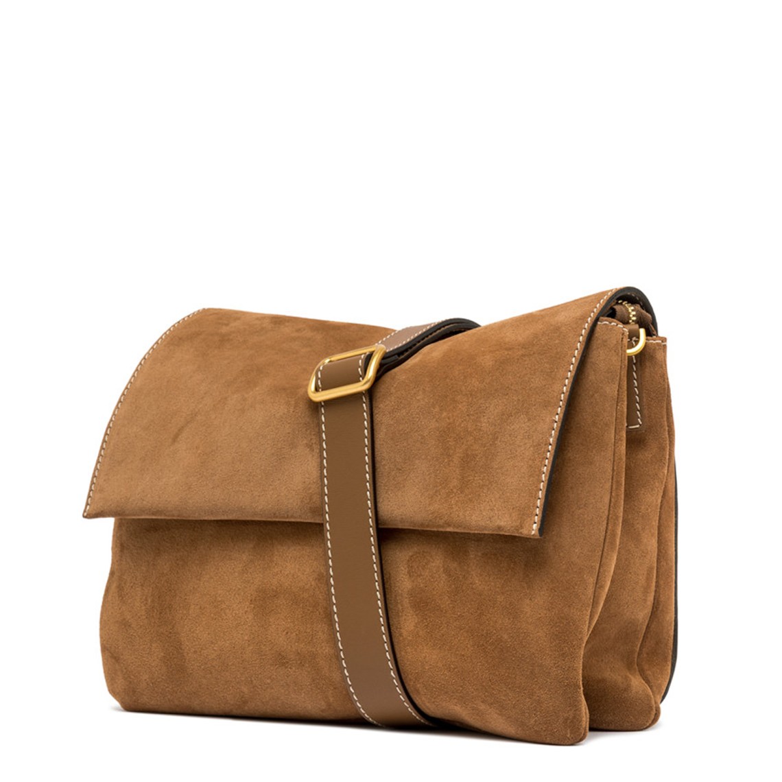 Borsa a tracolla in pelle scamosciata Three Gianni Chiarini