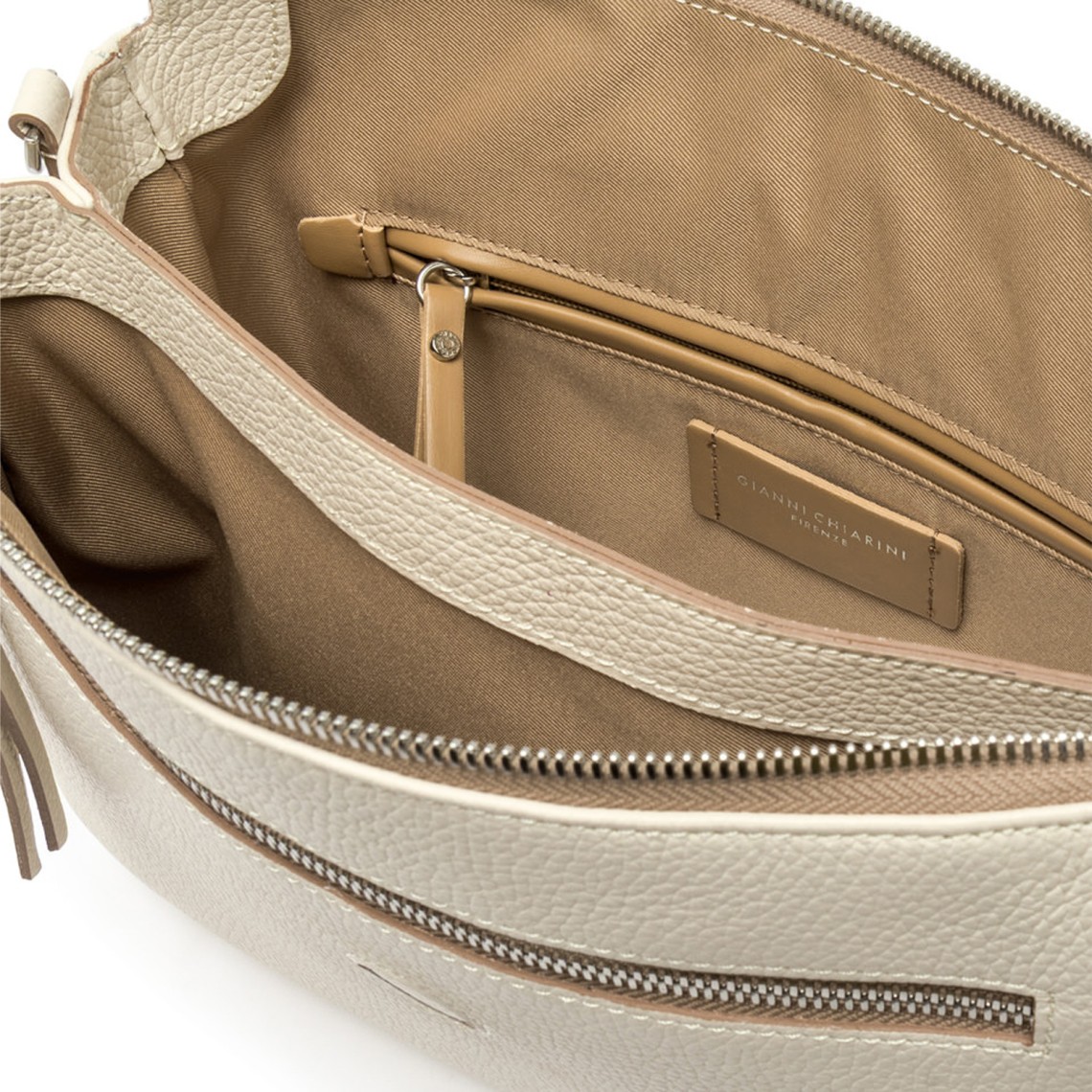 Borsa in pelle martellata Three Gianni Chiarini