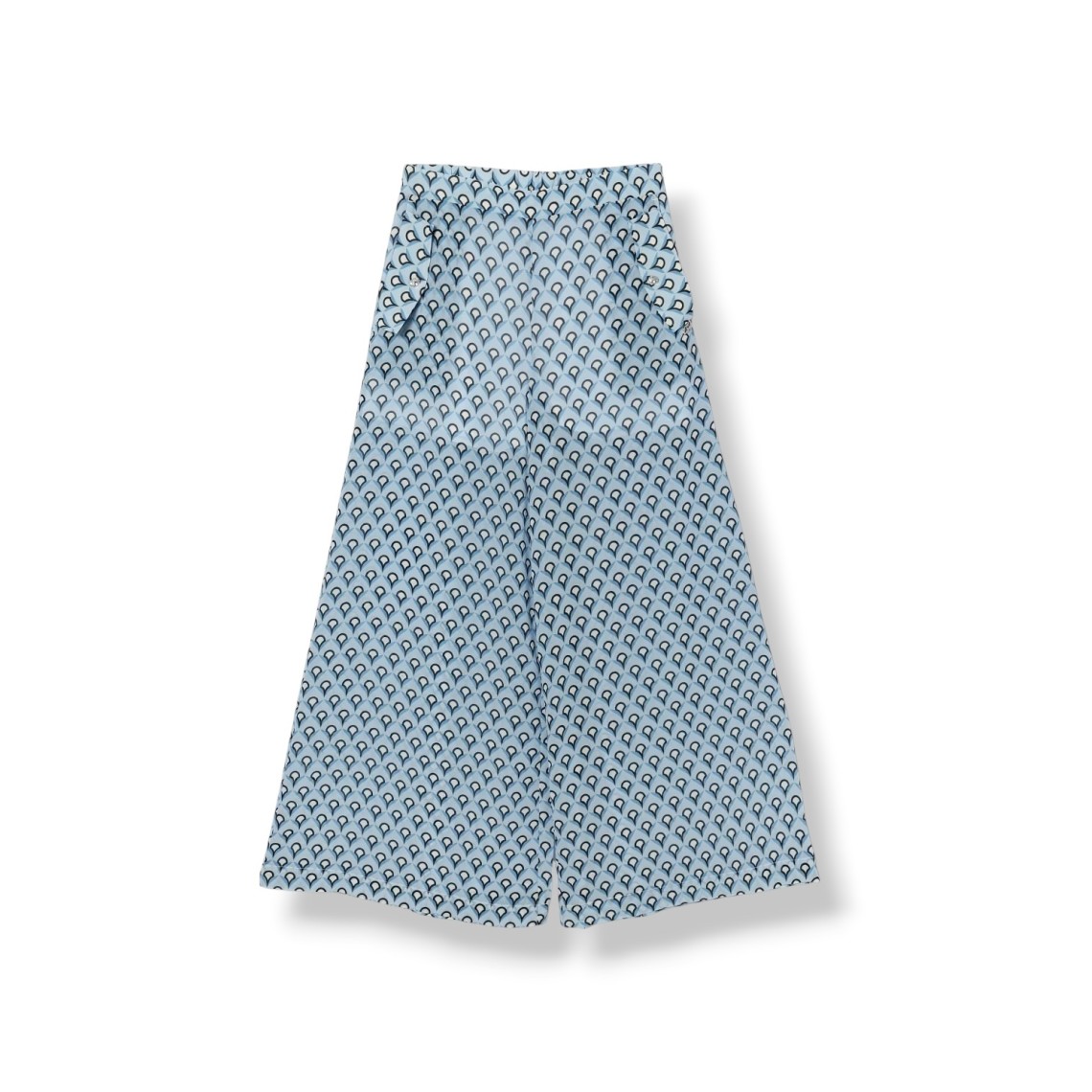 Pantaloni wide-leg in crêpe stampato Liu Jo Kids
