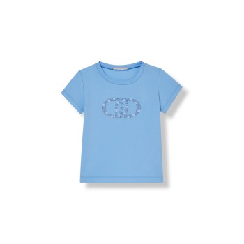 T-shirt con ricami gioiello Liu Jo Kids