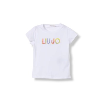 T-shirt con strass Liu Jo Kids