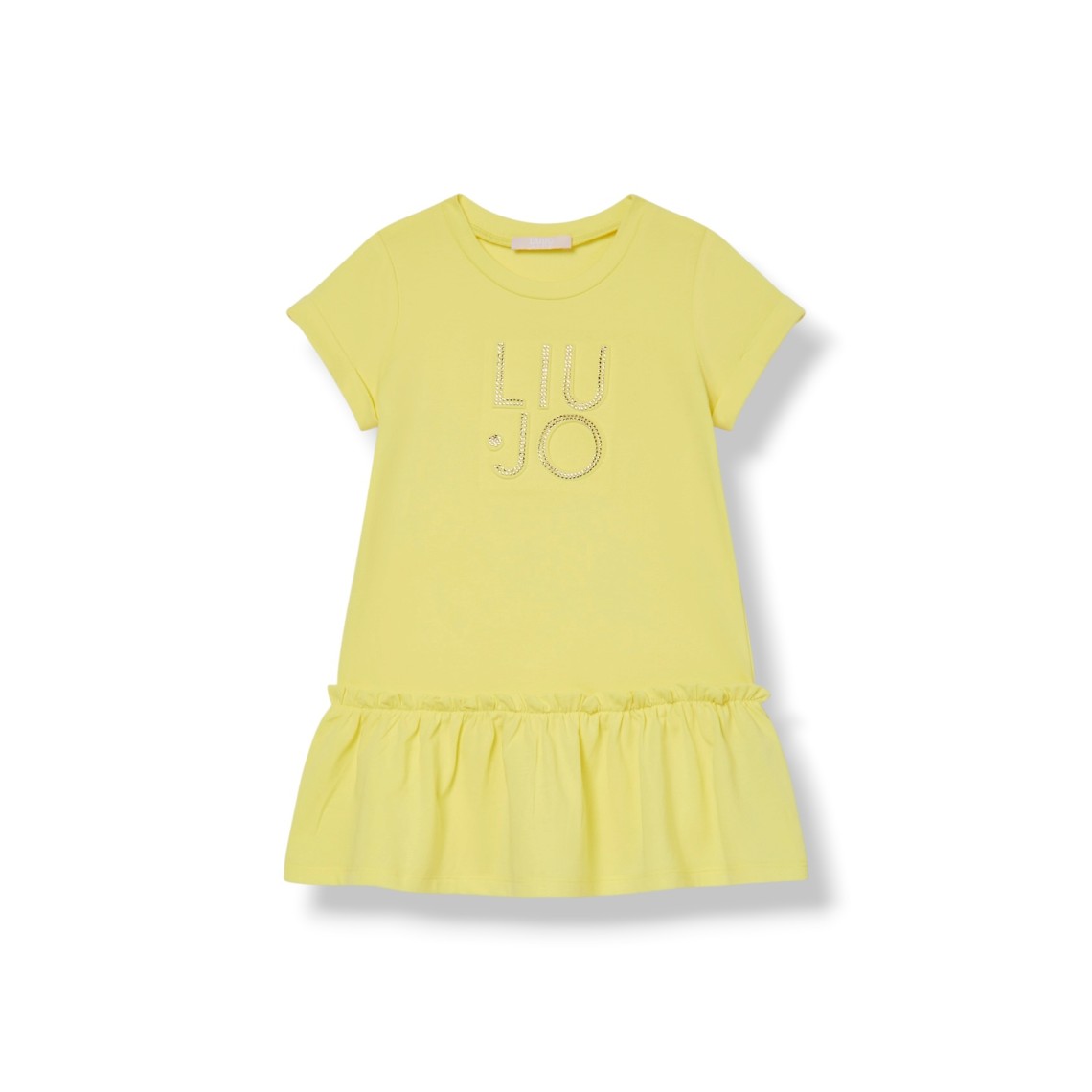 Abito corto in jersey di cotone Liu Jo Kids