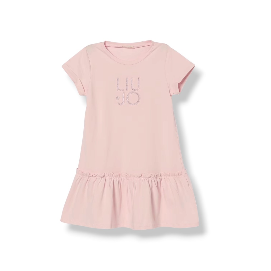 Abito corto in jersey di cotone Liu Jo Kids