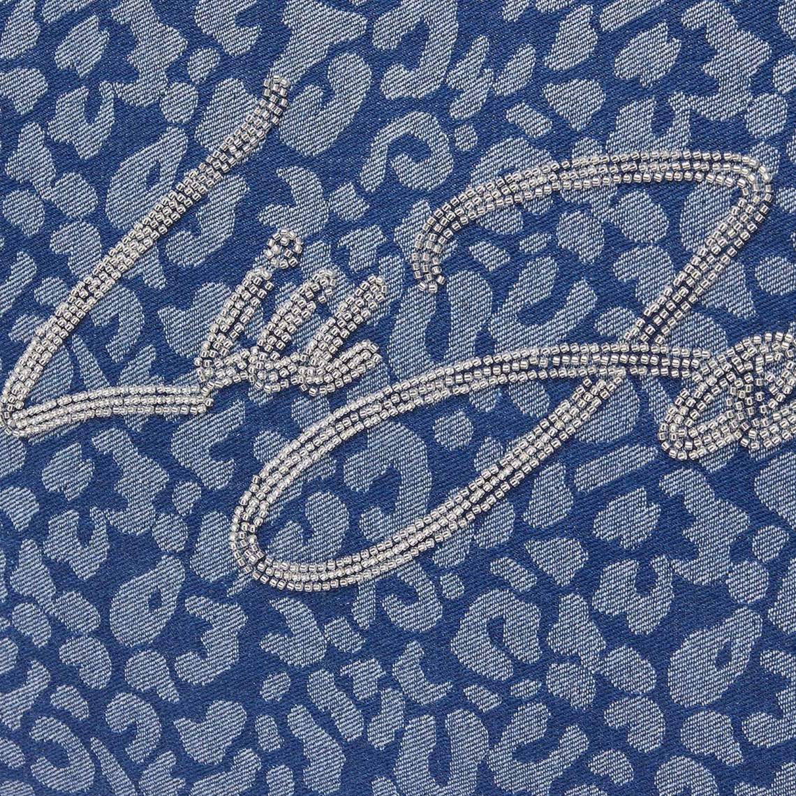 Borsa tote grande in denim animalier Liu Jo