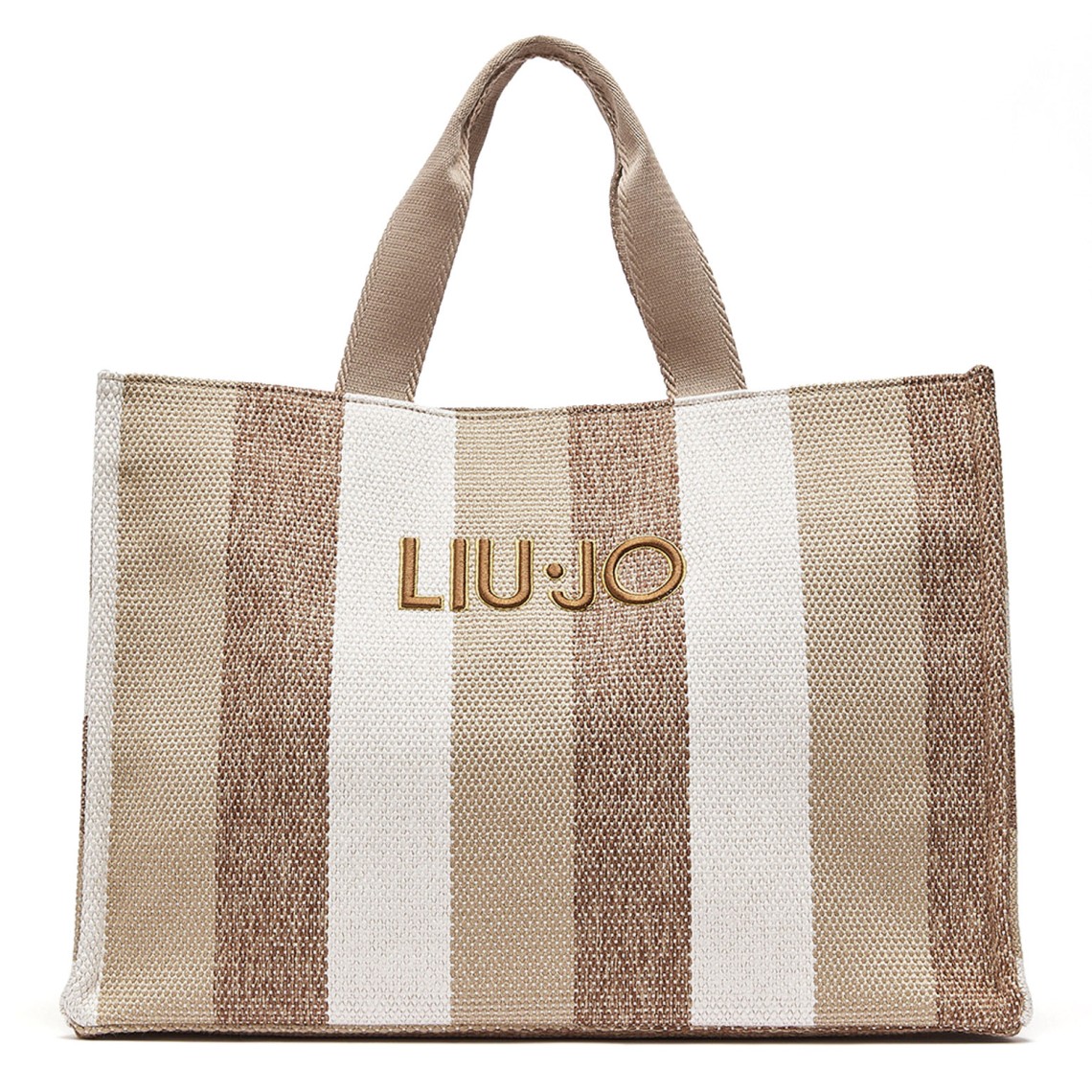 Borsa tote grande a righe Liu Jo