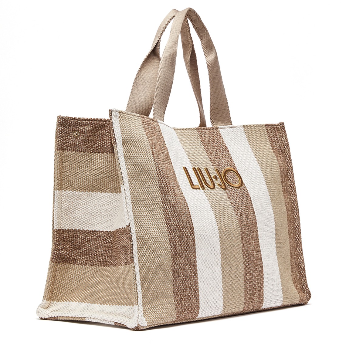 Borsa tote grande a righe Liu Jo