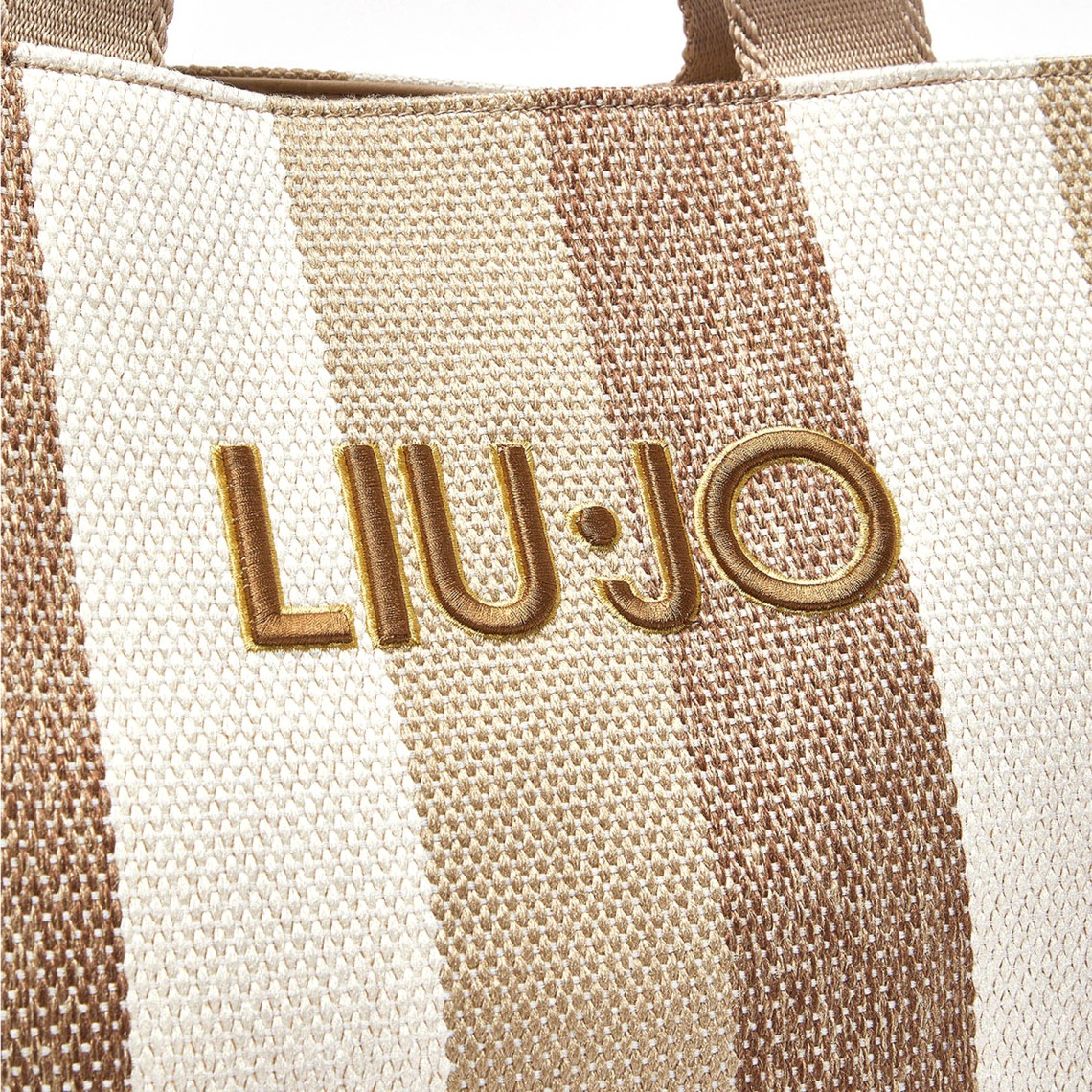 Borsa tote grande a righe Liu Jo