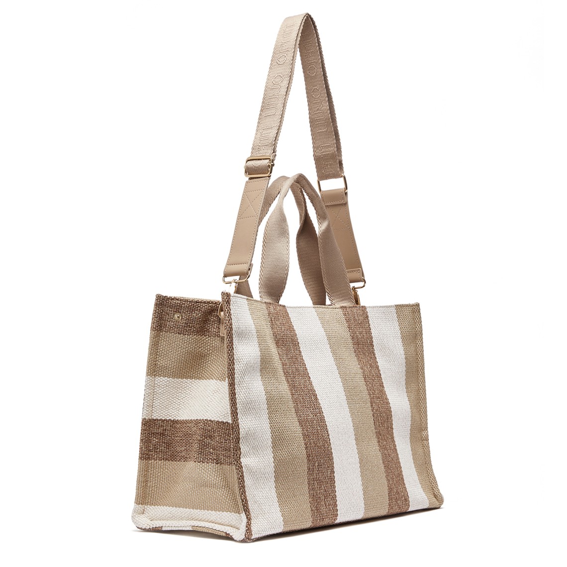 Borsa tote grande a righe Liu Jo