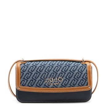 Borsa a tracolla piccola in denim jacquard Liu Jo