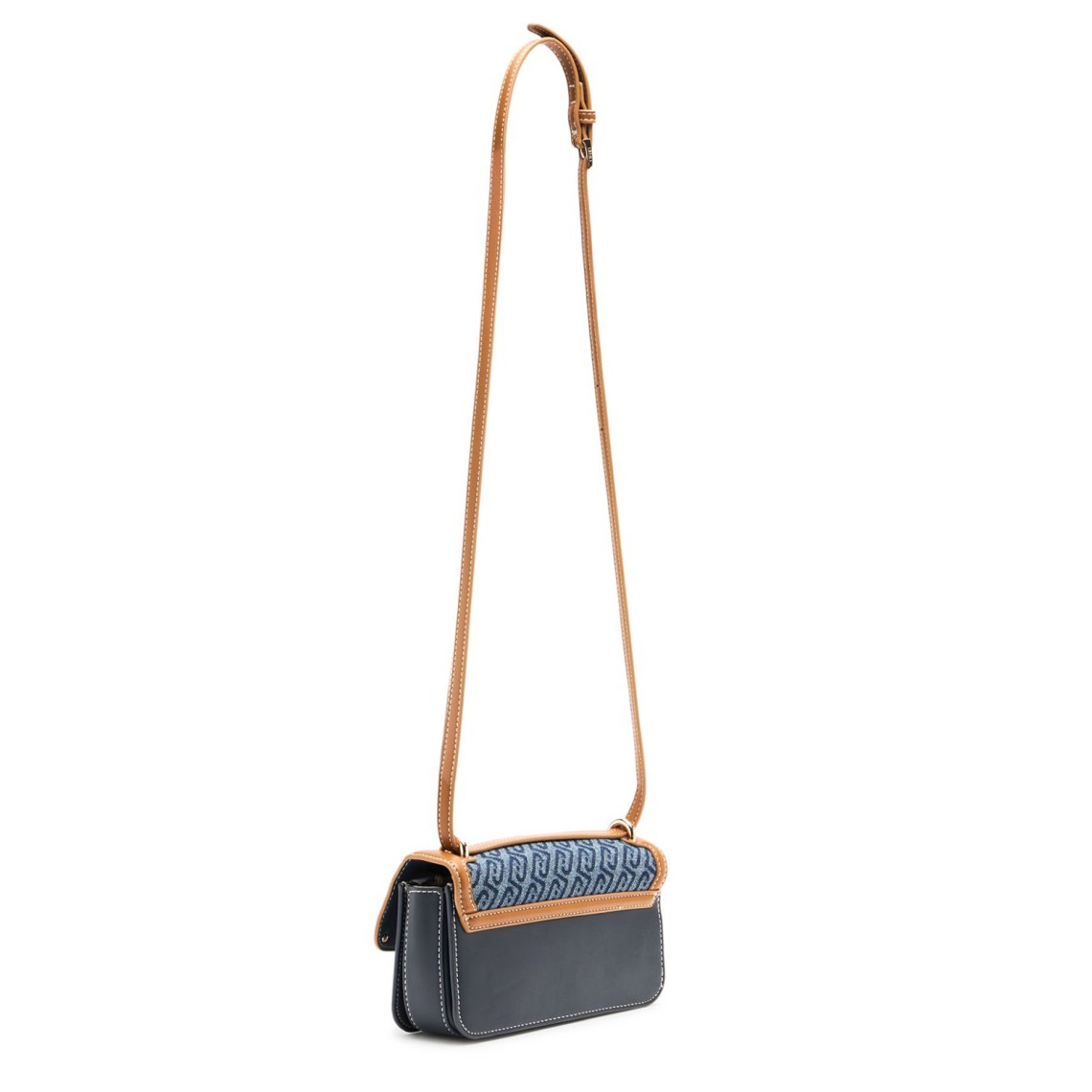 Borsa a tracolla piccola in denim jacquard Liu Jo