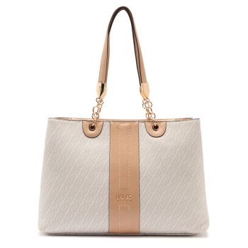 Borsa a spalla con logo monogram Liu Jo