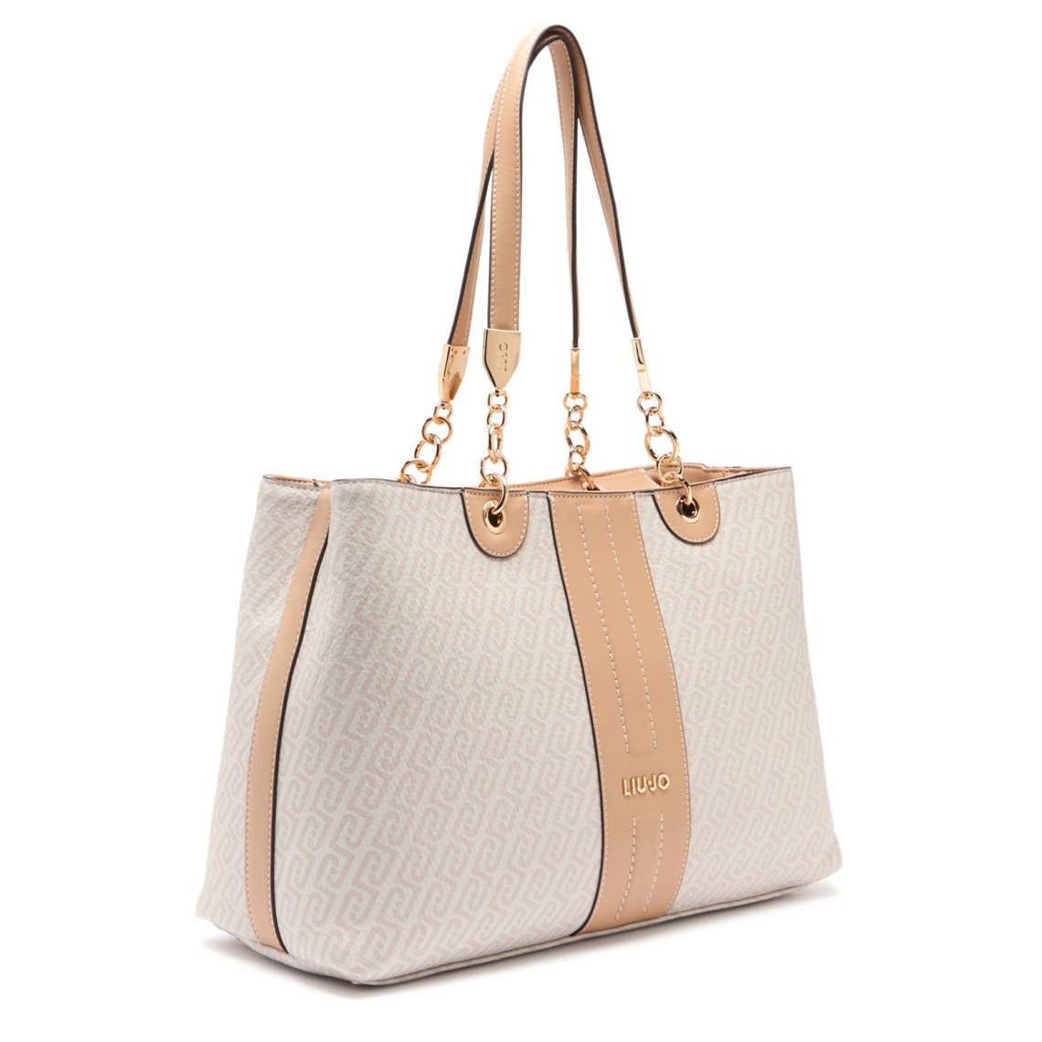 Borsa a spalla con logo monogram Liu Jo