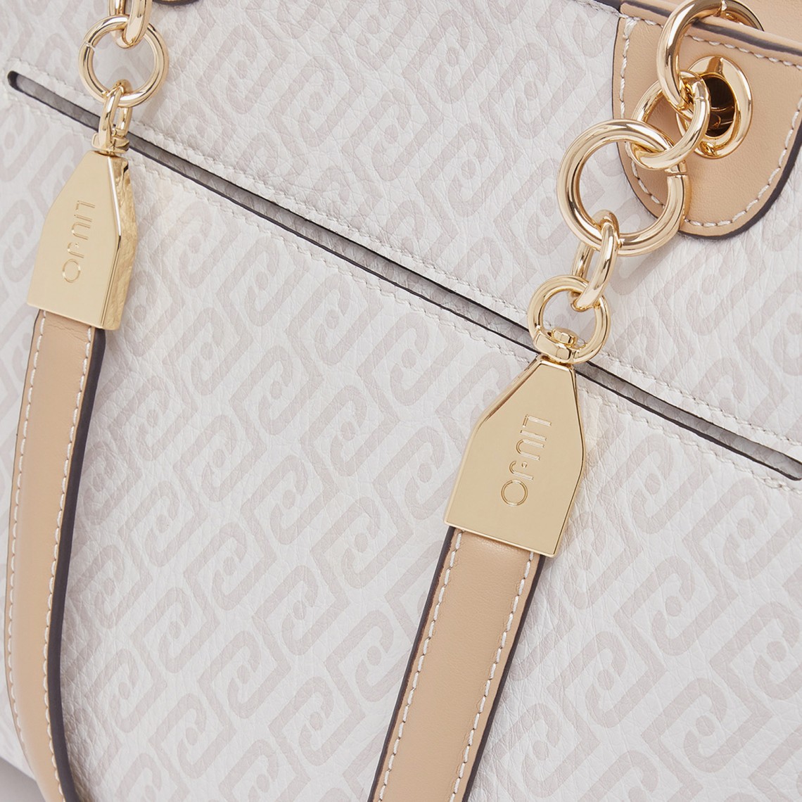 Borsa a spalla con logo monogram Liu Jo