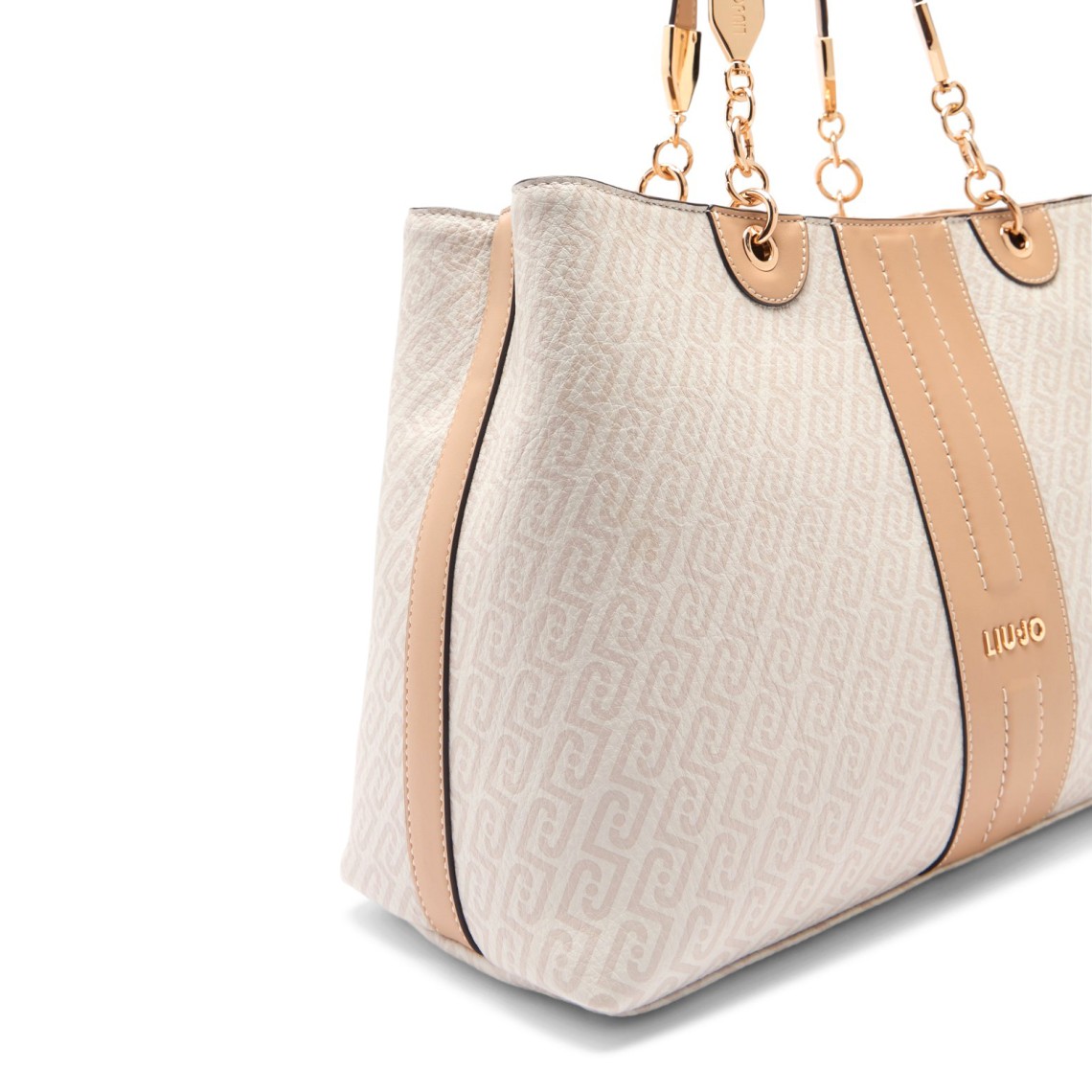 Borsa a spalla con logo monogram Liu Jo