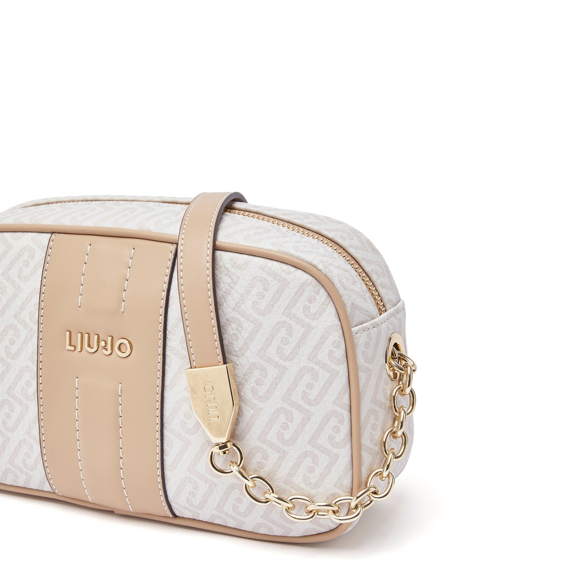 Borsa a tracolla media con logo monogram Liu Jo
