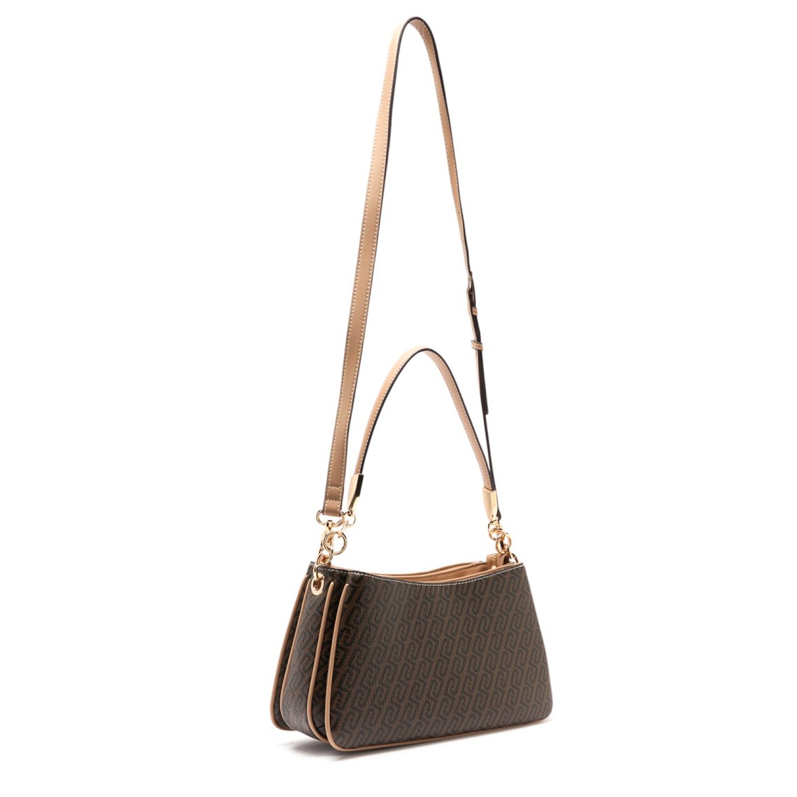 Borsa a spalla con logo monogram Liu Jo