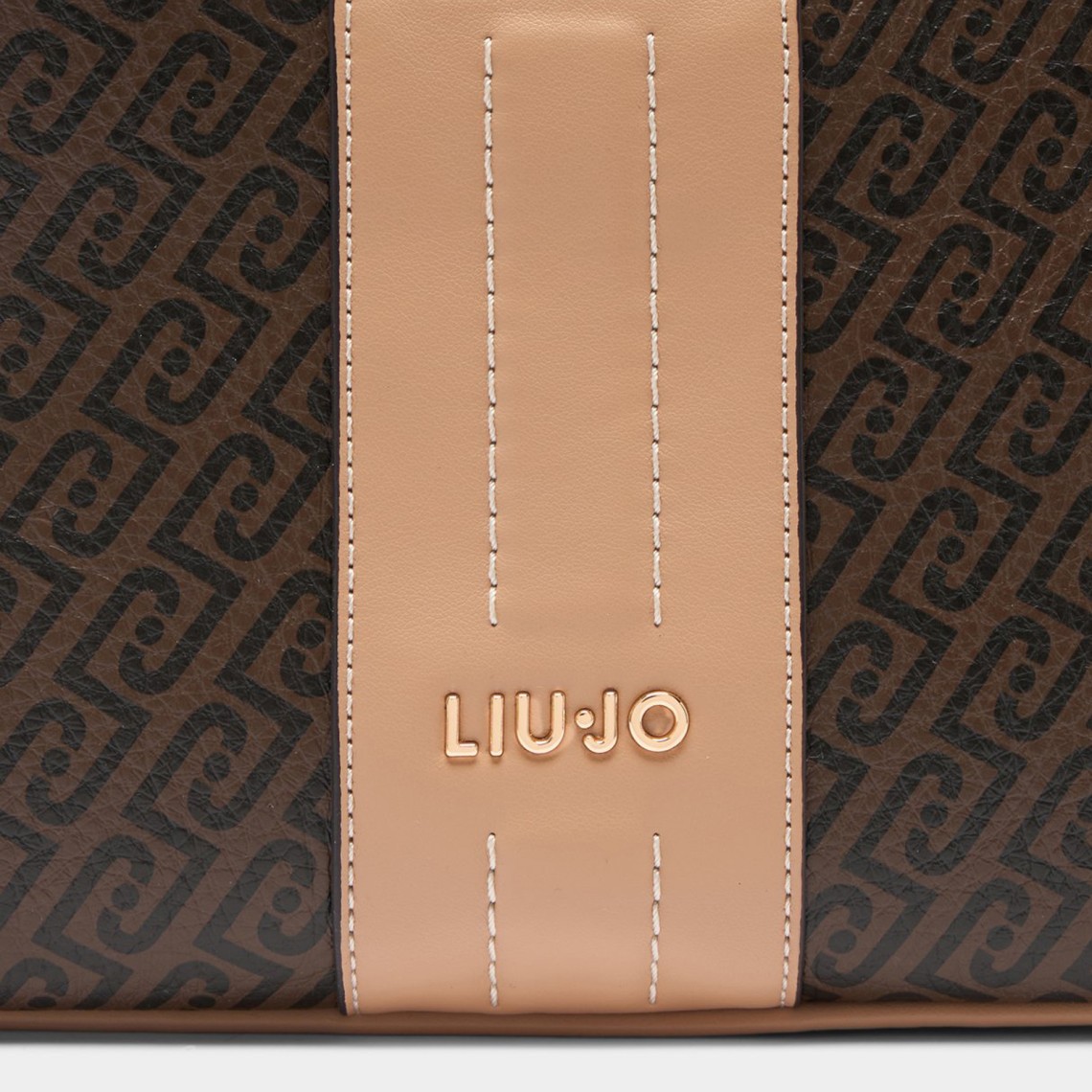 Borsa a spalla con logo monogram Liu Jo
