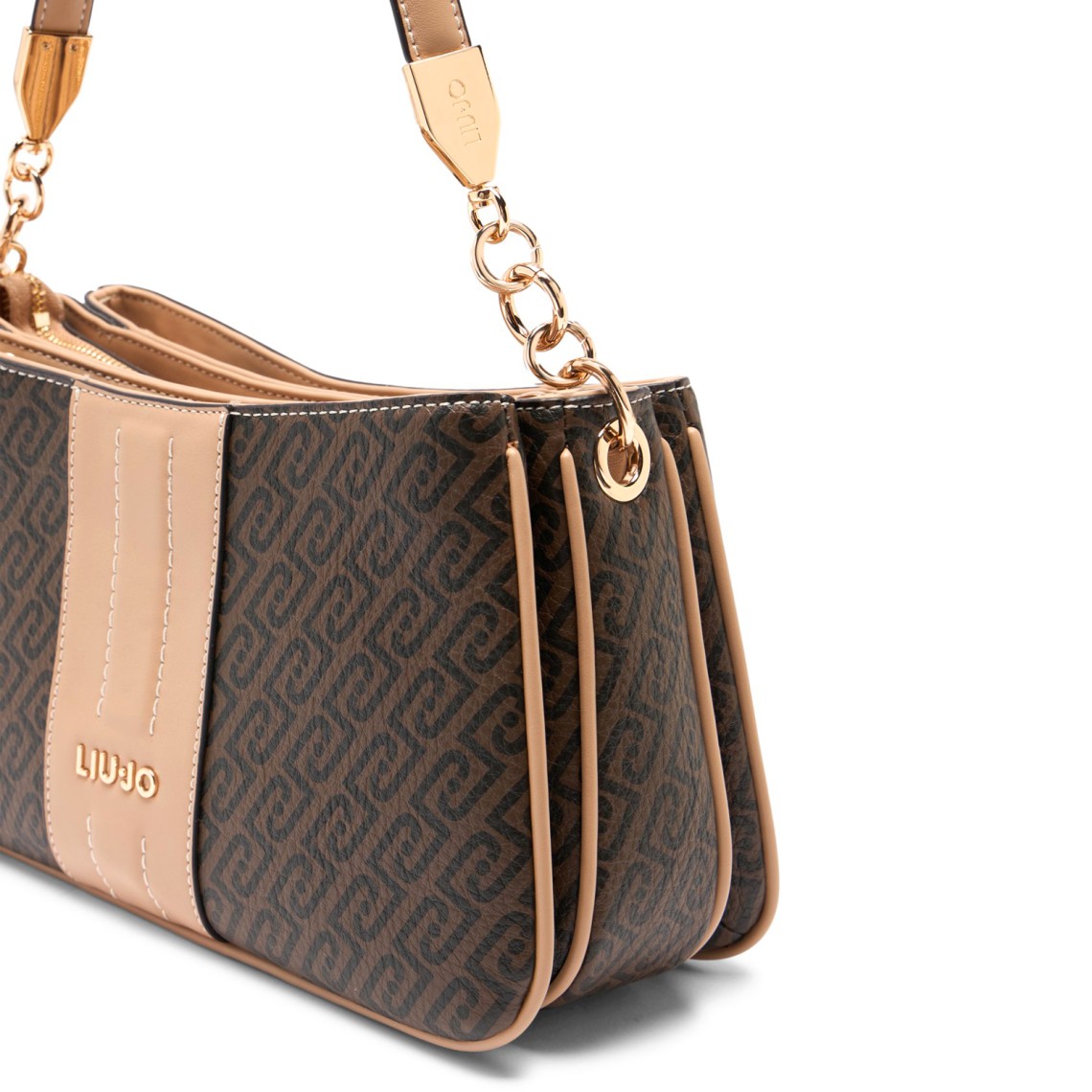 Borsa a spalla con logo monogram Liu Jo