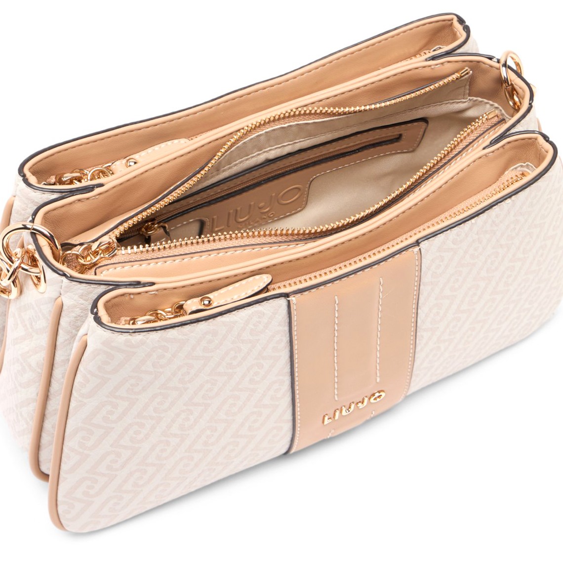 Borsa a spalla piccola con logo monogram Liu Jo