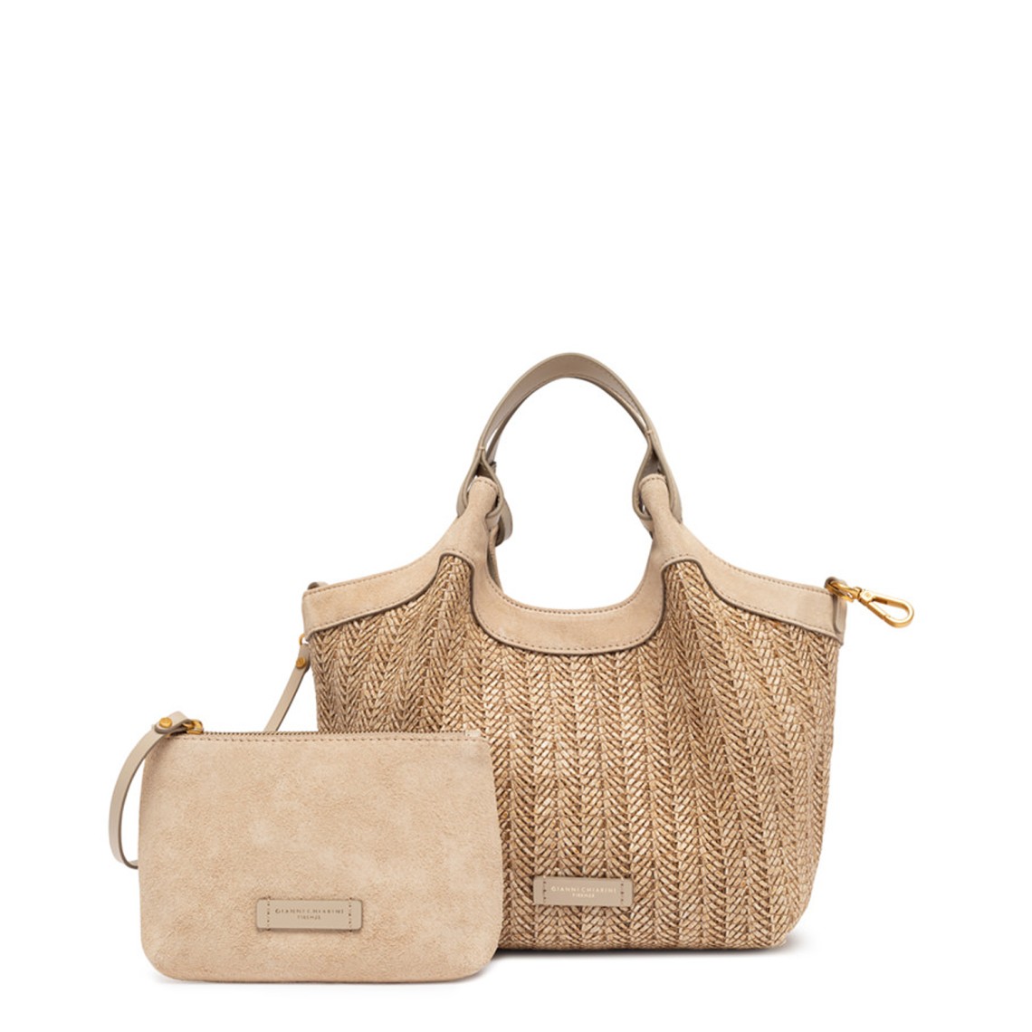 Borsa in paglia intrecciata Dua Gianni Chiarini