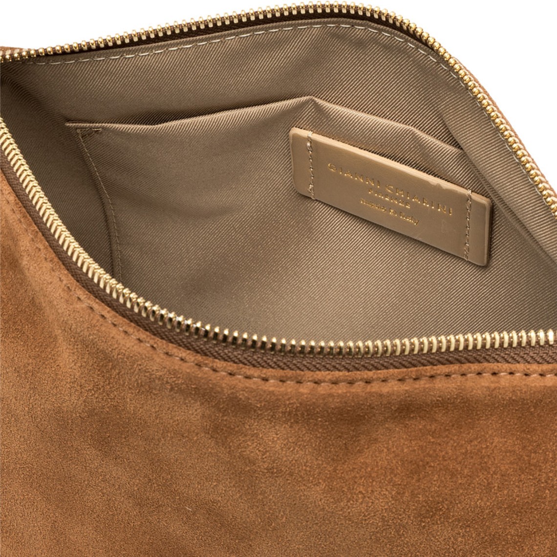 Borsa in pelle scamosciata Nora Pouch Gianni Chiarini