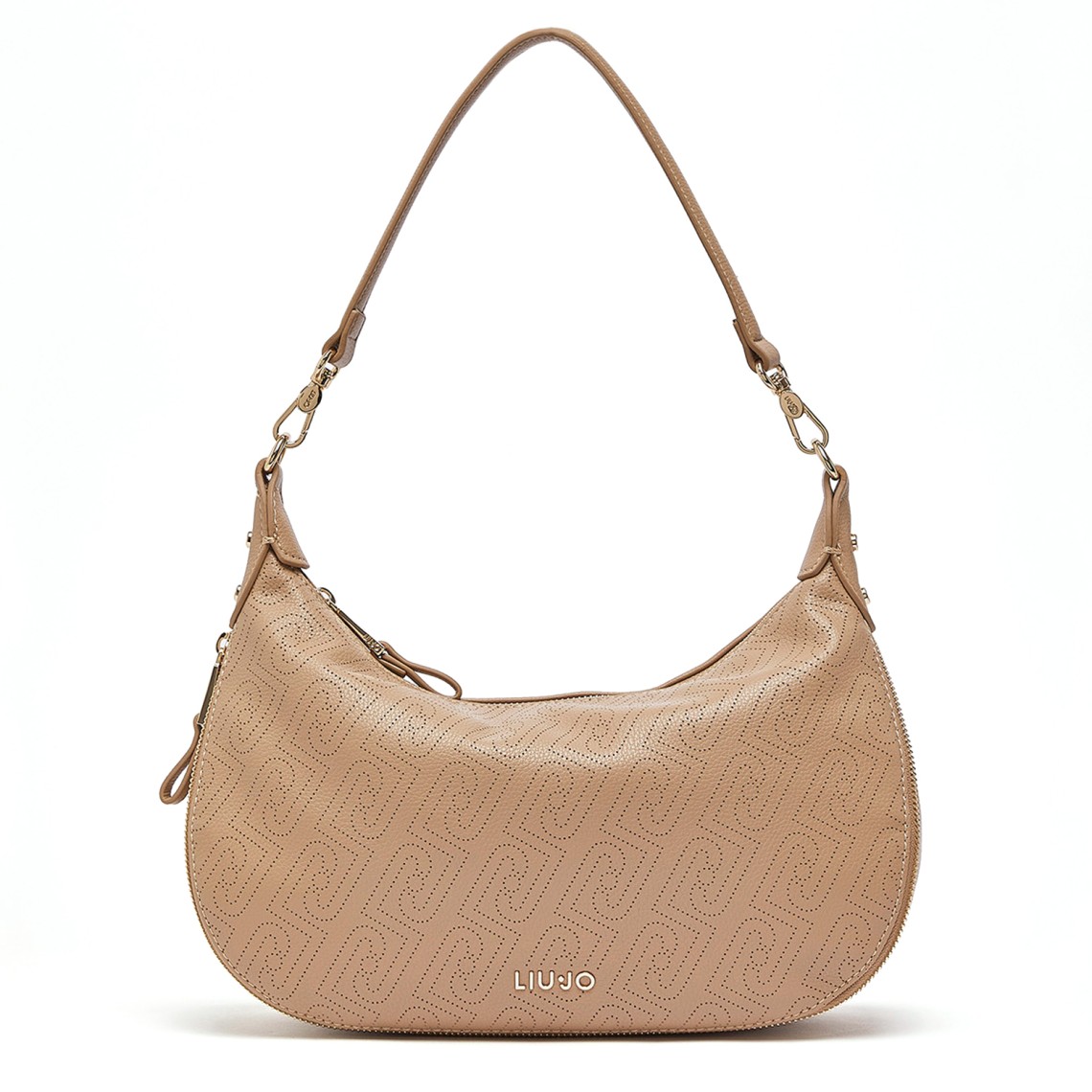 Borsa hobo media con logo monogram Liu Jo