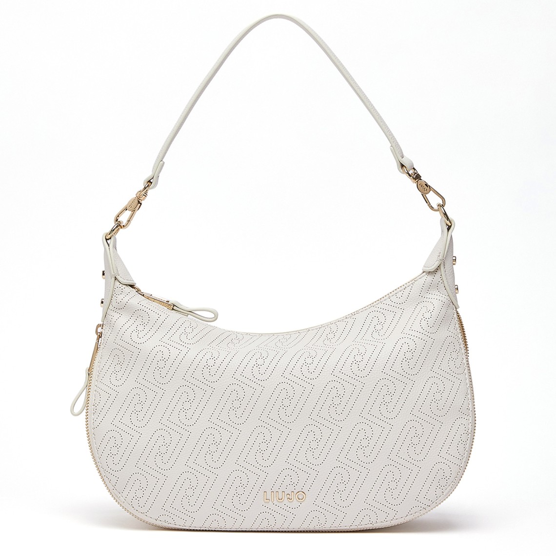 Borsa hobo media con logo monogram Liu Jo