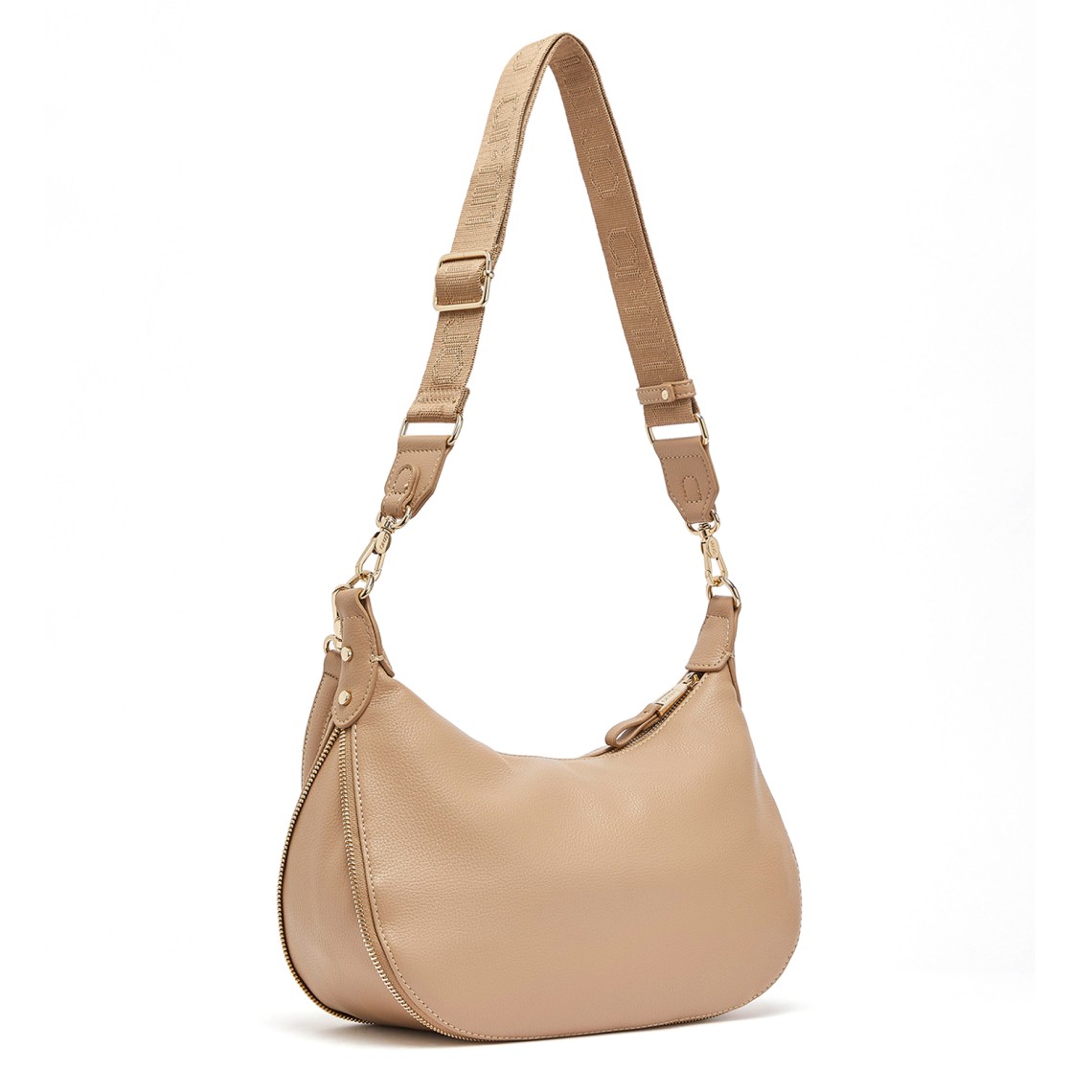 Borsa hobo media con logo monogram Liu Jo